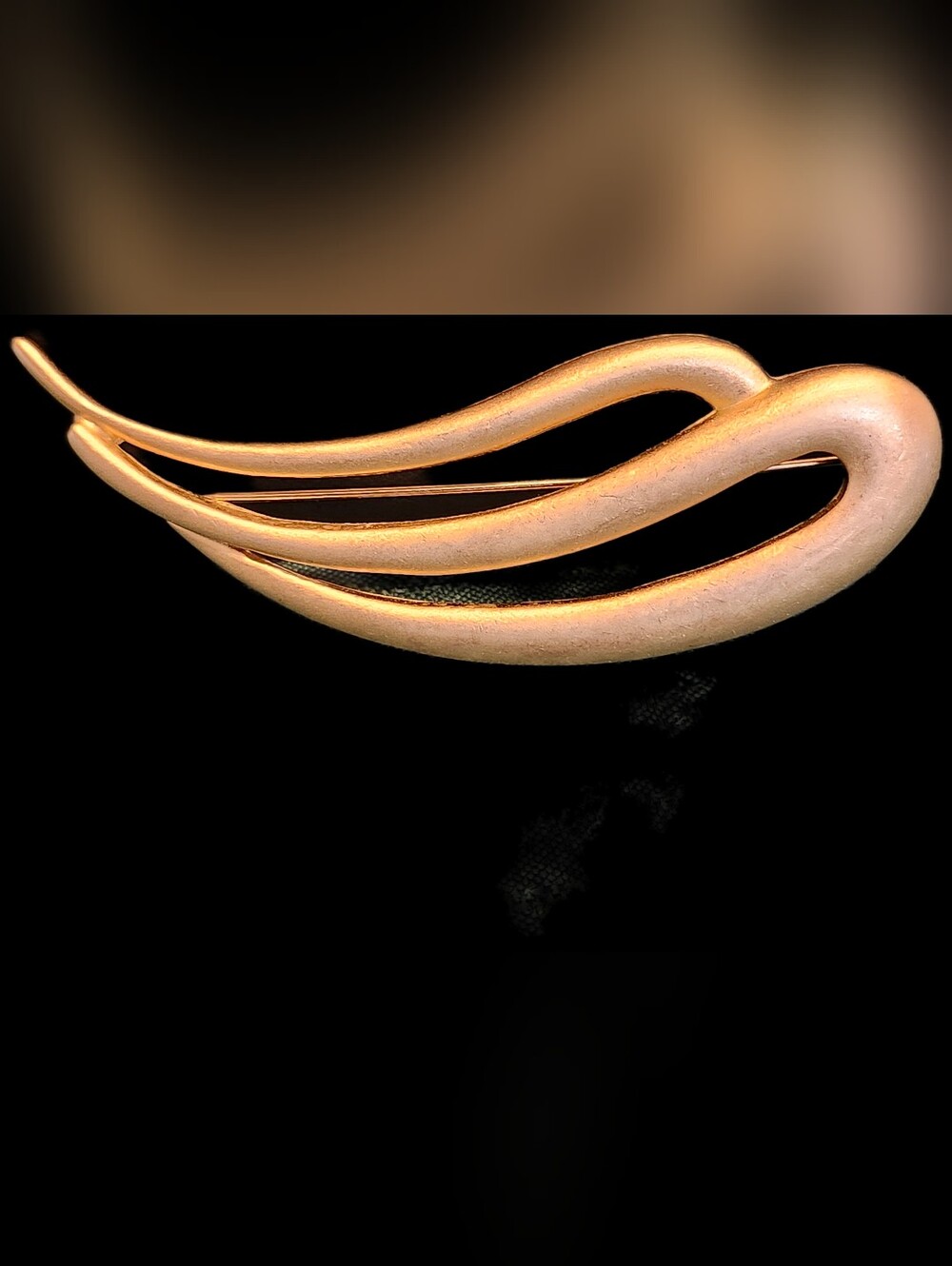 Vintage Erwin Pearl Abstract Swirl Brooch